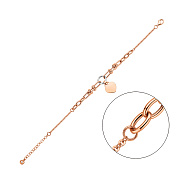 Браслет из красного и белого золота (арт. 326360кб)