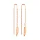 Золоті сережки-протяжки Перо (арт. 1091198) – зображення 1