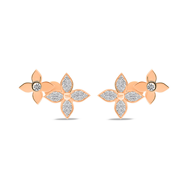 Пусеты золотые с фианитами (арт. 111442) – изображение 1