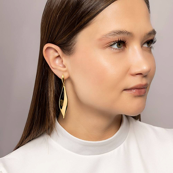 Длинные золотые серьги Francelli (арт. 1091857ж) – изображение 4