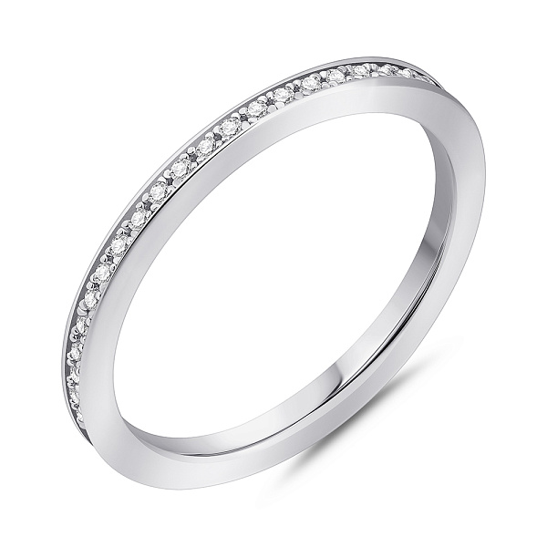 Серебряное кольцо с дорожкой из фианитов (арт. 7501/8123) – изображение 1
