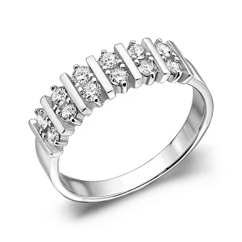 Кольцо из белого золота с бриллиантами (арт. 1190396202)