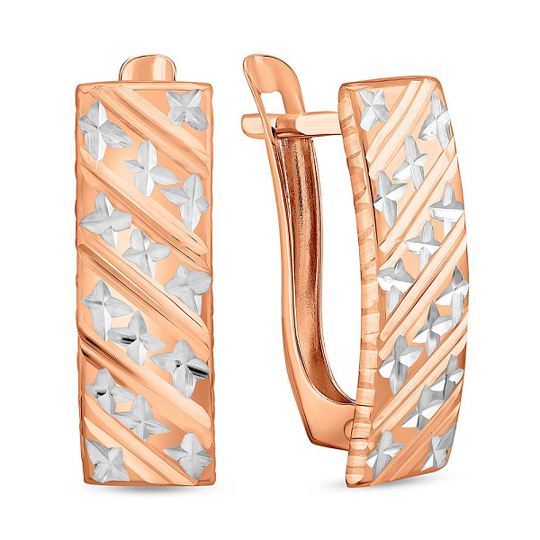 Золотые серьги без камней (арт. 121827) – изображение 1