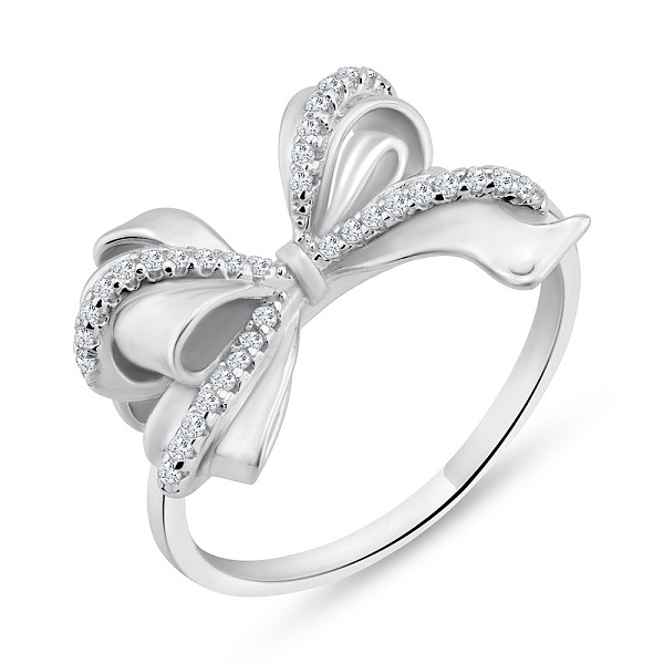 Срібна каблучка з фіанітами (арт. 7501/6774) – зображення 1