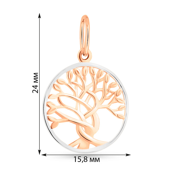 Золотой подвес Дерево жизни (арт. 3002903101) – изображение 2