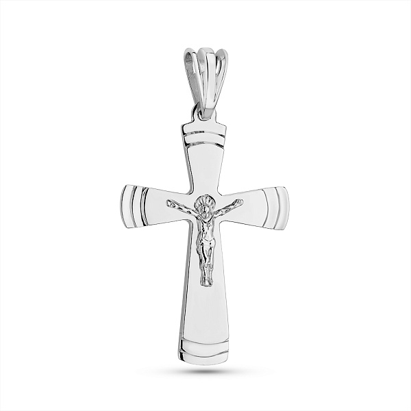 Серебряный нательный крестик Распятие Христово (арт. 7504/2-0560.0.2) – изображение 1