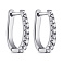 Серебряные серьги с дорожкой из фианитов (арт. 7502/9837) – изображение 1