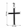 Крестик серебряный с эмалью (арт. 7503/3924еч) – изображение 2