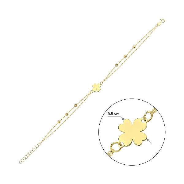 Браслет из желтого золота (арт. 326930ж) – изображение 5