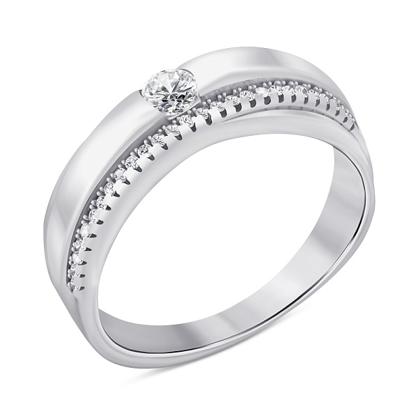 Серебряное кольцо с фианитами (арт. 7501/6769) – изображение 1