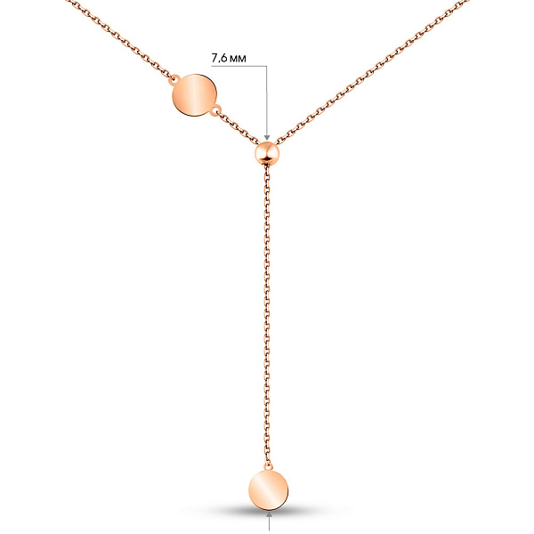 Колье FLY из золота с регулировкой длины (арт. 352692/8) – изображение 5