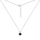 Серебряное колье Клевер с ониксом (арт. 7507/2331/10о) – изображение 2