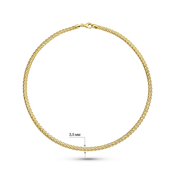 Золотое колье Francelli (арт. 352849ж) – изображение 5