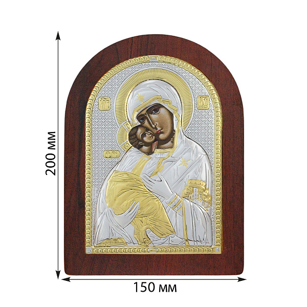Икона Божья Матерь Владимирская (200х150 мм) (арт. AR-4/011AG/R) – изображение 2
