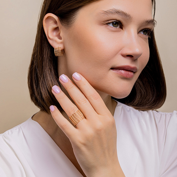 Массивное золотое кольцо (арт. 141280) – изображение 5