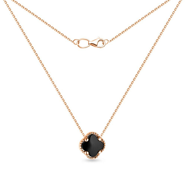 Кольє з червоного золота з оніксом (арт. 350622/15о) – зображення 2