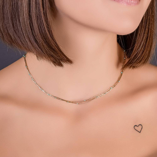 Золоте кольє Francelli (арт. 352421жз) – зображення 2