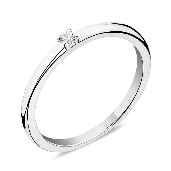 Каблучка зі срібла з фіанітом (арт. 7501/6492) – зображення 1