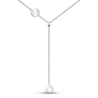 Кольє FLY з білого золота з регулюванням довжини (арт. 352692/10б)