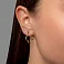 Серьги из желтого золота без камней (арт. 1091930ж) – изображение 2