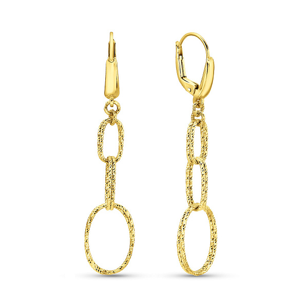 Серьги из желтого золота Francelli (арт. 109916ж) – изображение 1