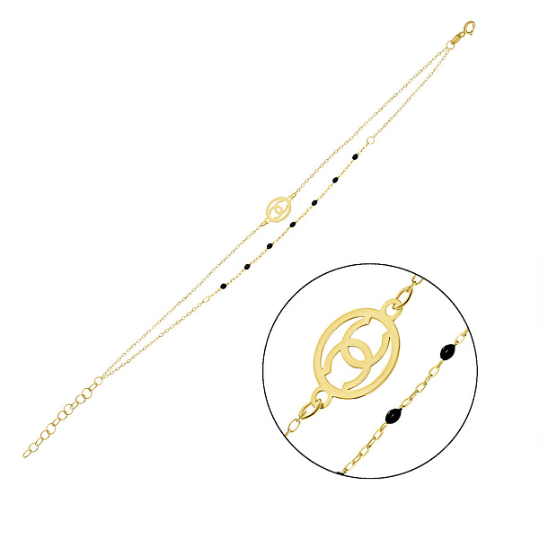 Золотой браслет с эмалью (арт. 324879/10жеч) – изображение 1