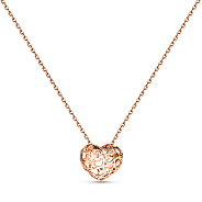 Золотое колье Сердце (арт. 360208)