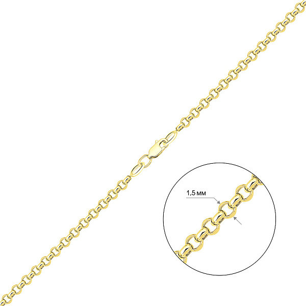 Золотая цепочка плетения Дойч (арт. 300802ж) – изображение 2