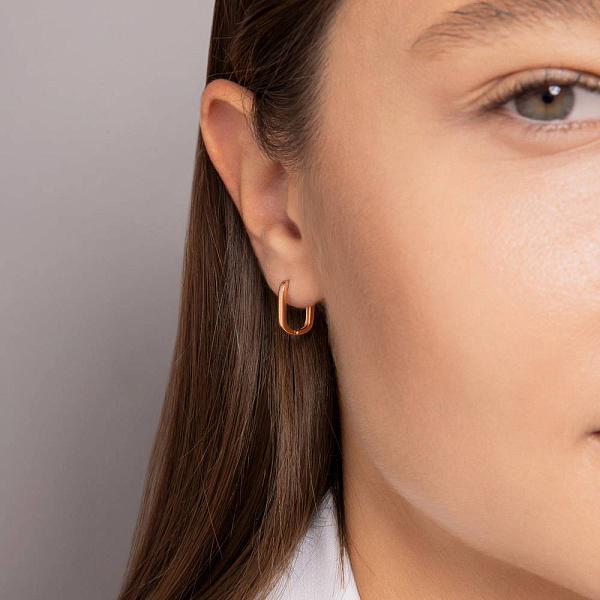 Серьги из красного золота (арт. 1101090) – изображение 3