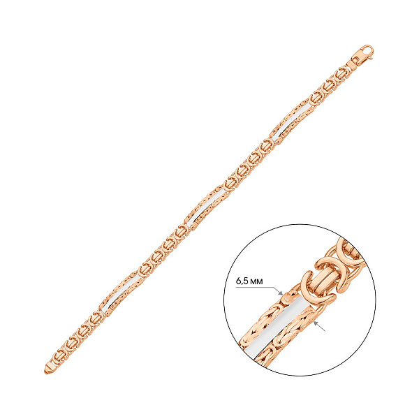 Золотий браслет без каміння (арт. 326801кб) – зображення 3