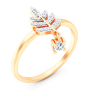 Золота каблучка з фіанітами (арт. 141338)