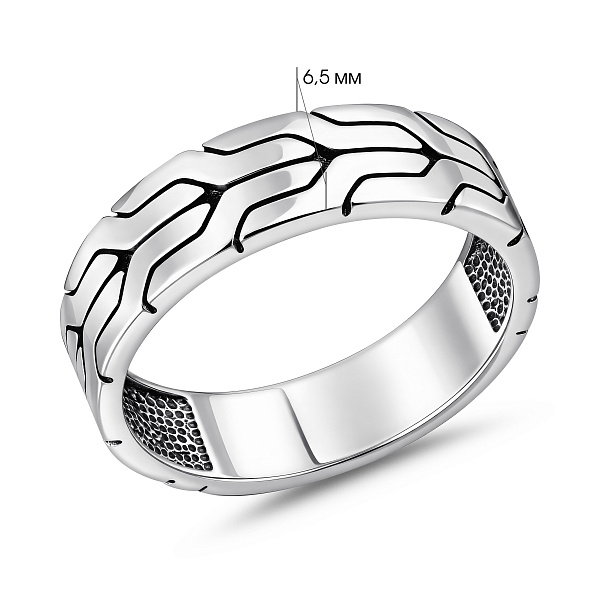 Серебряное кольцо без камней (арт. 7901/1569) – изображение 2