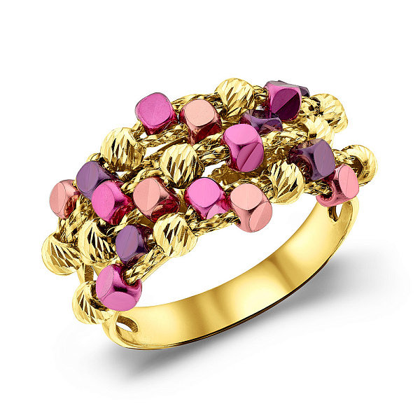 Кольцо из желтого золота Francelli (арт. 156217жрфмлн) – изображение 1