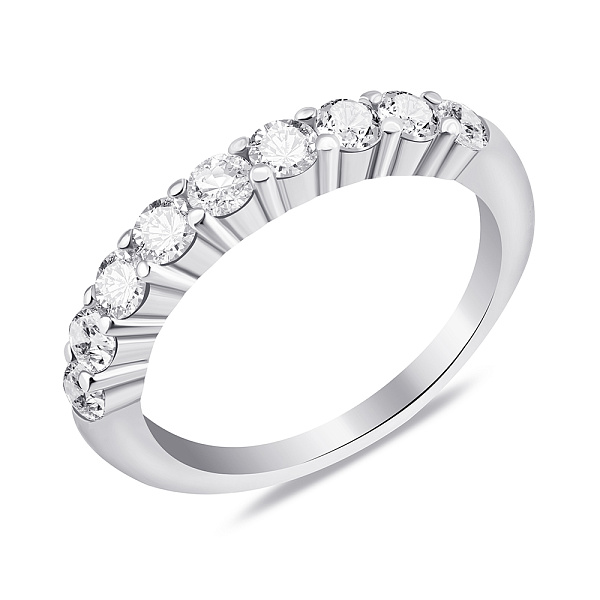 Серебряное кольцо с дорожкой из фианитов (арт. 7501/7090) – изображение 1