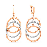 Золотые серьги-подвески (арт. 105792)