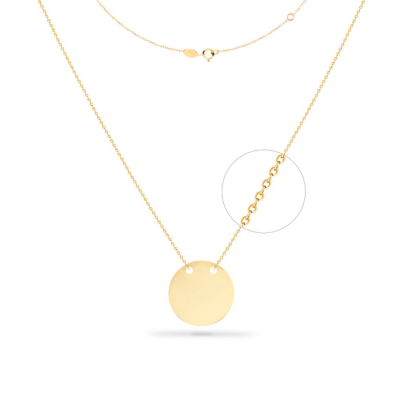 Колье «Монета» из желтого золота (арт. 350619/25ж) – изображение 2
