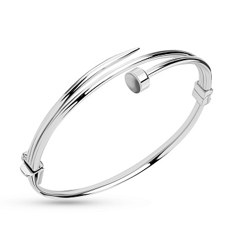 Золотой женский браслет «Гвоздь» (арт. 324144б)