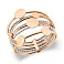 Многослойное кольцо из красного и белого золота (арт. 141319) – изображение 1