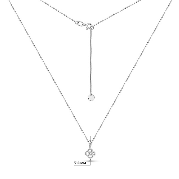 Золоте кольє з діамантом (арт. Ц341687005б) – зображення 3