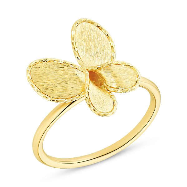 Золота каблучка «Метелик» (арт. 154711ж) – зображення 1