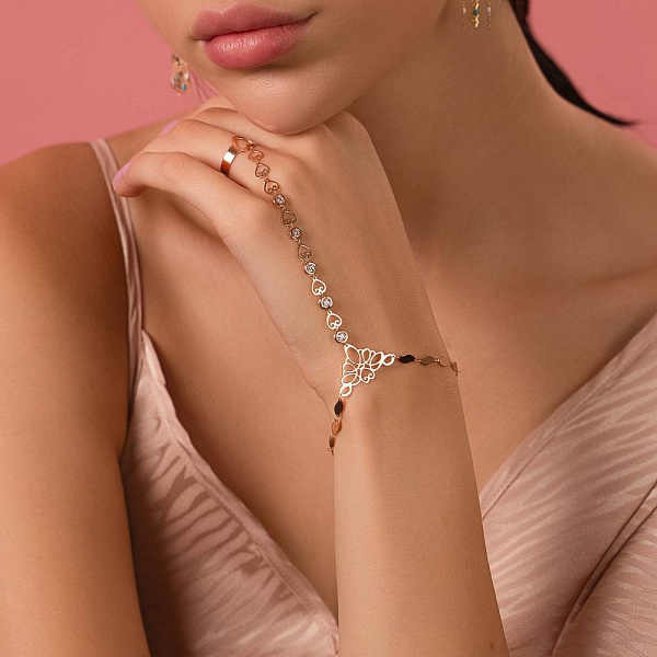 Слейв-браслет Francelli з червоного золота (арт. 3261046) – зображення 5