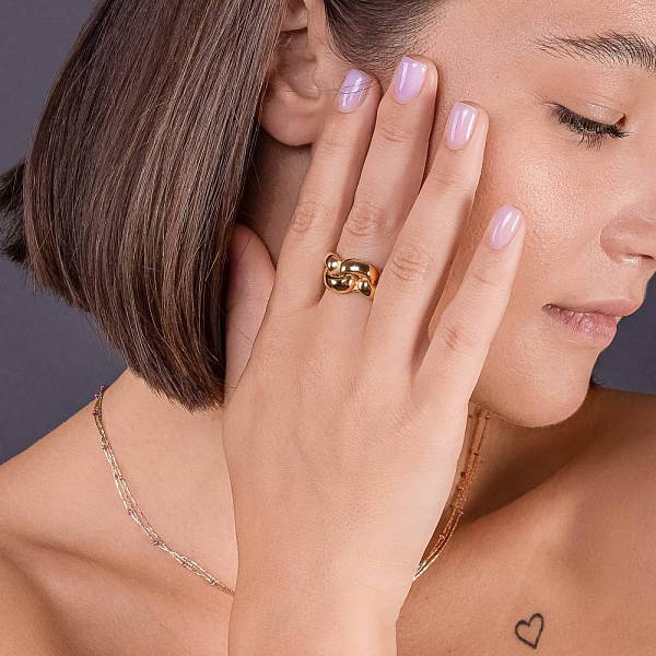 Массивное кольцо Francelli из желтого золота (арт. е155163ж) – изображение 2