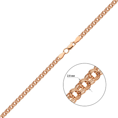 Золотий ланцюжок плетіння Бісмарк потрійний (арт. Ц300410)
