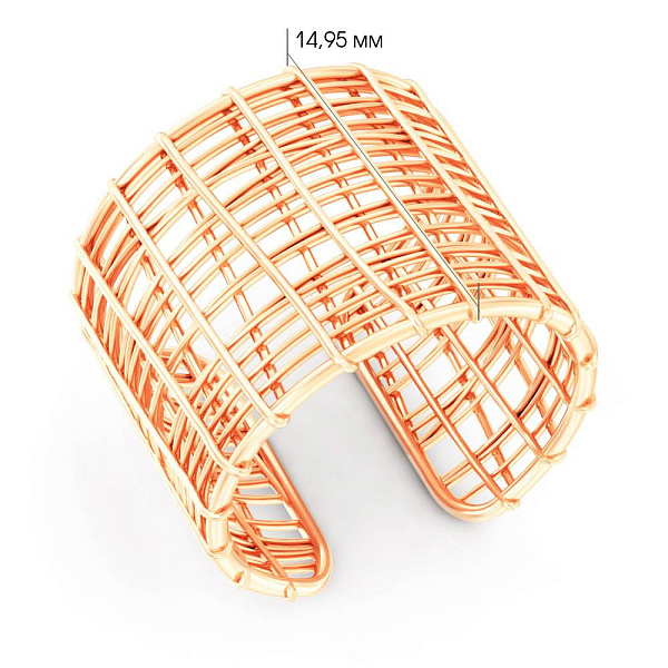 Массивное золотое кольцо (арт. 141280) – изображение 6