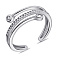 Серебряное тройное кольцо с фианитами (арт. 7501/6988) – изображение 1