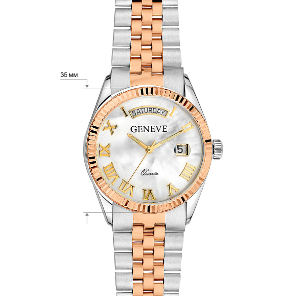 Часы из белого и красного золота (арт. 260176бкп) – изображение 4