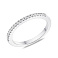 Серебряное двойное кольцо с фианитами (арт. 7501/8532) – изображение 3