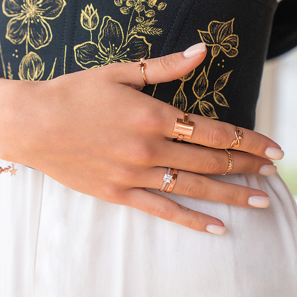 Обручка з червоного золота «Американка» (арт. 239230) – зображення 2