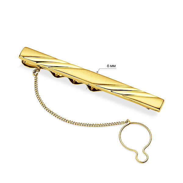 Зажим для галстука с матовыми вставками (арт. 200001жм) – изображение 2