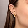 Сережки из желтого золота Francelli (арт. е105946ж) – изображение 3